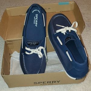 Brand New Sperry Boys Shoes Navy Blue YB53870